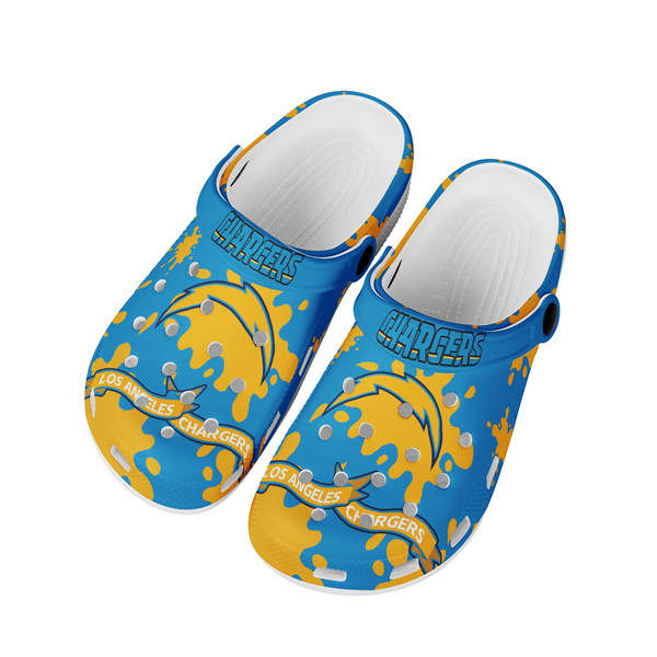 Women's Los Angeles Chargers Bayaband Clog Shoes 002 Women's Los Angeles Chargers Bayaband Clog Shoes 002